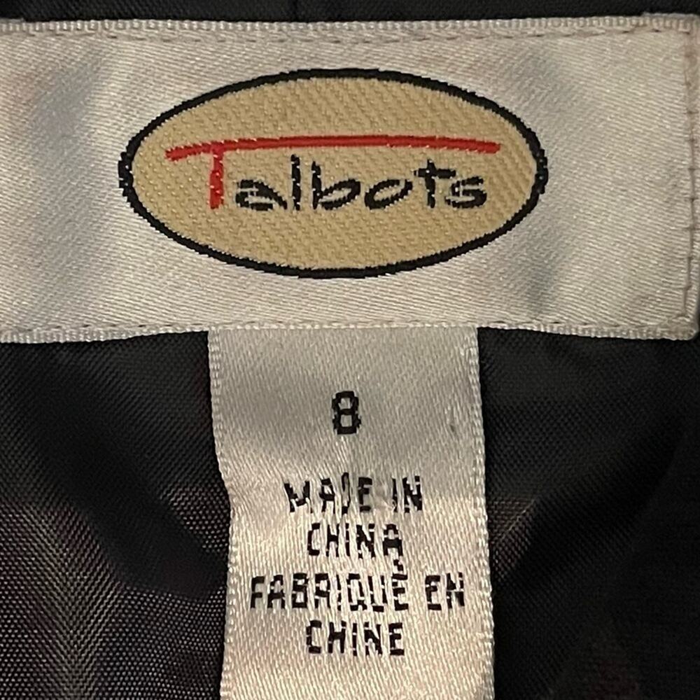 Talbots Black Womens Button Front Jacket - Picture 7 of 10